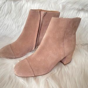 Halogen Suede Dusty Pink Boots.